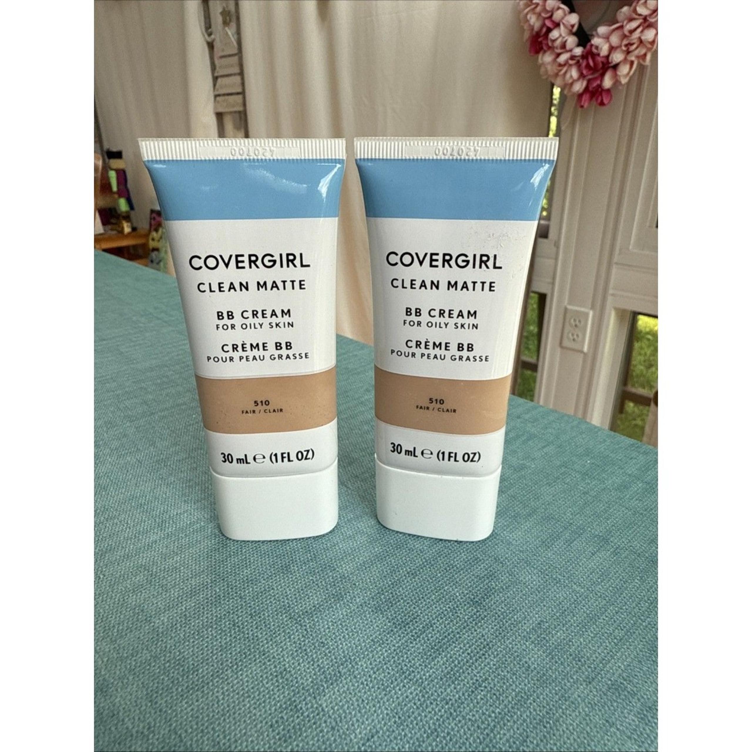Lot of 2 CoverGirl Clean Matte BB Cream TWO Fair #510 For Oily Skin
