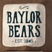 Baylor University Stone Coaster Set with Metal Rack