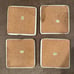 Baylor University Stone Coaster Set with Metal Rack