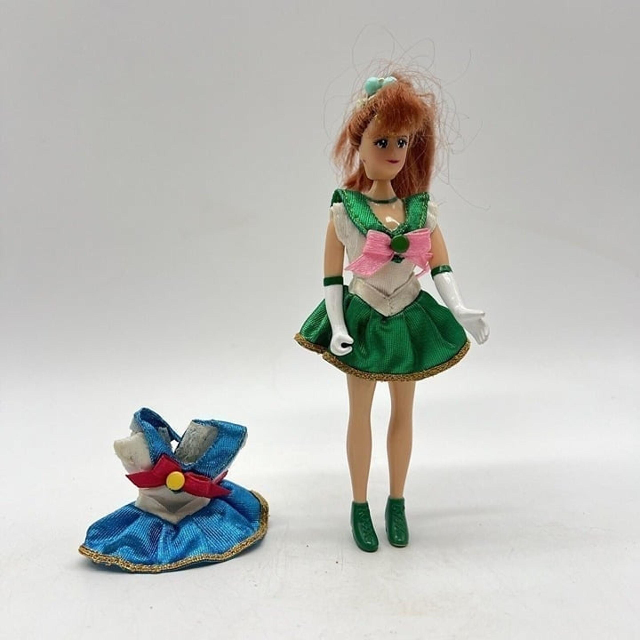Bandai Sailor Moon Adventure Doll Sailor Jupiter W Extra Outfit For Sailor Moon