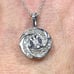 Genuine Diamond Swirl Necklace Pendant & Solid 925 Sterling Silver Chain