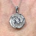 Genuine Diamond Swirl Necklace Pendant & Solid 925 Sterling Silver Chain