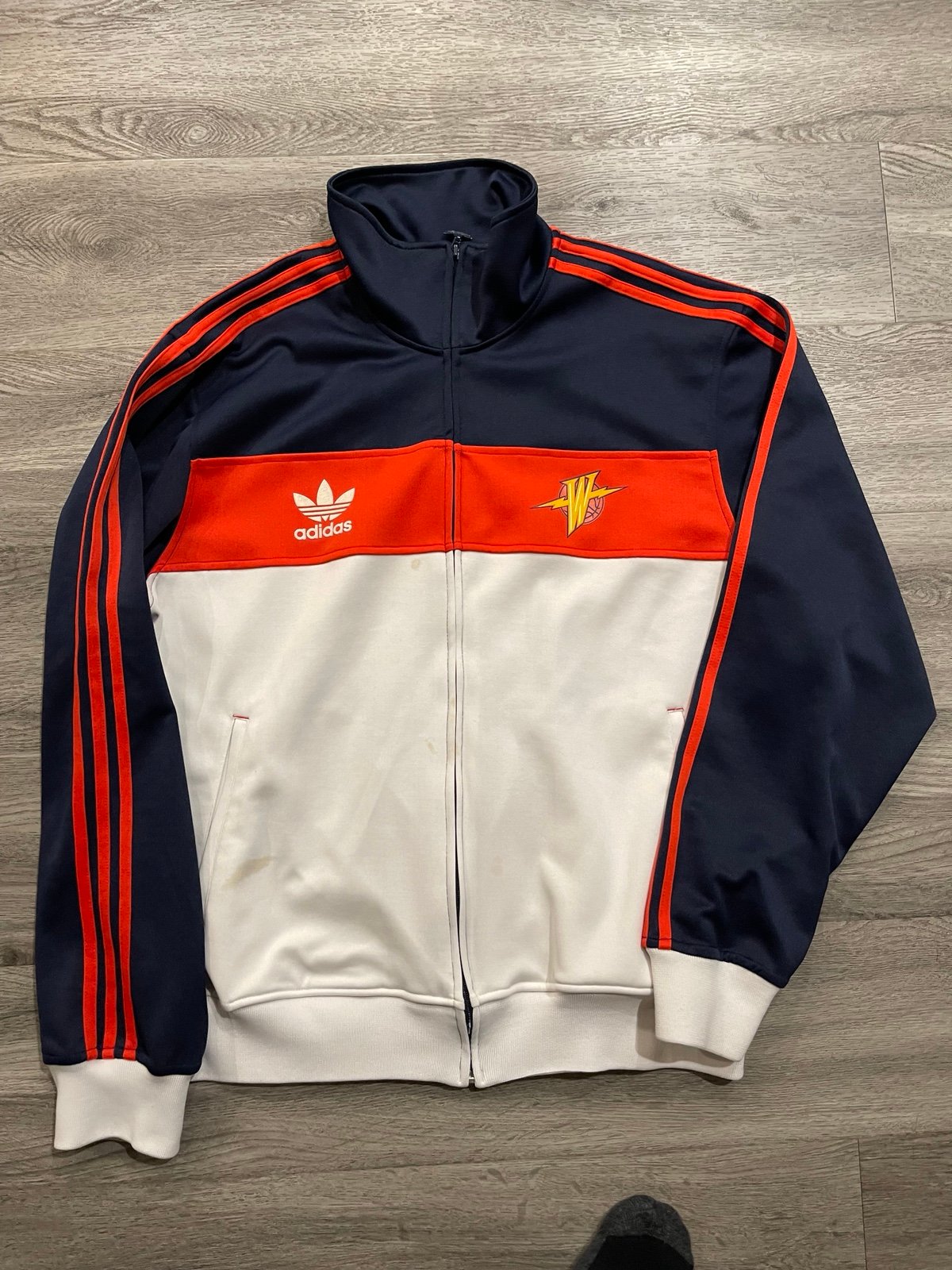 Vintage adidas golden state warriors track jacket XL