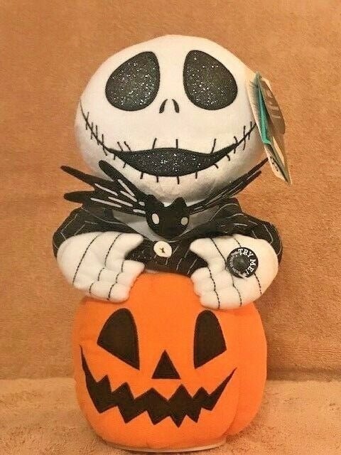 Disney Nightmare Before Christmas Animated Jack Skellington Halloween Plush Doll