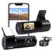 4K UHD Dual Lens Dash Cam: Wi-Fi, 64GB Card, Night Vision, Loop Recording & More