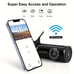 4K UHD Dual Lens Dash Cam: Wi-Fi, 64GB Card, Night Vision, Loop Recording & More