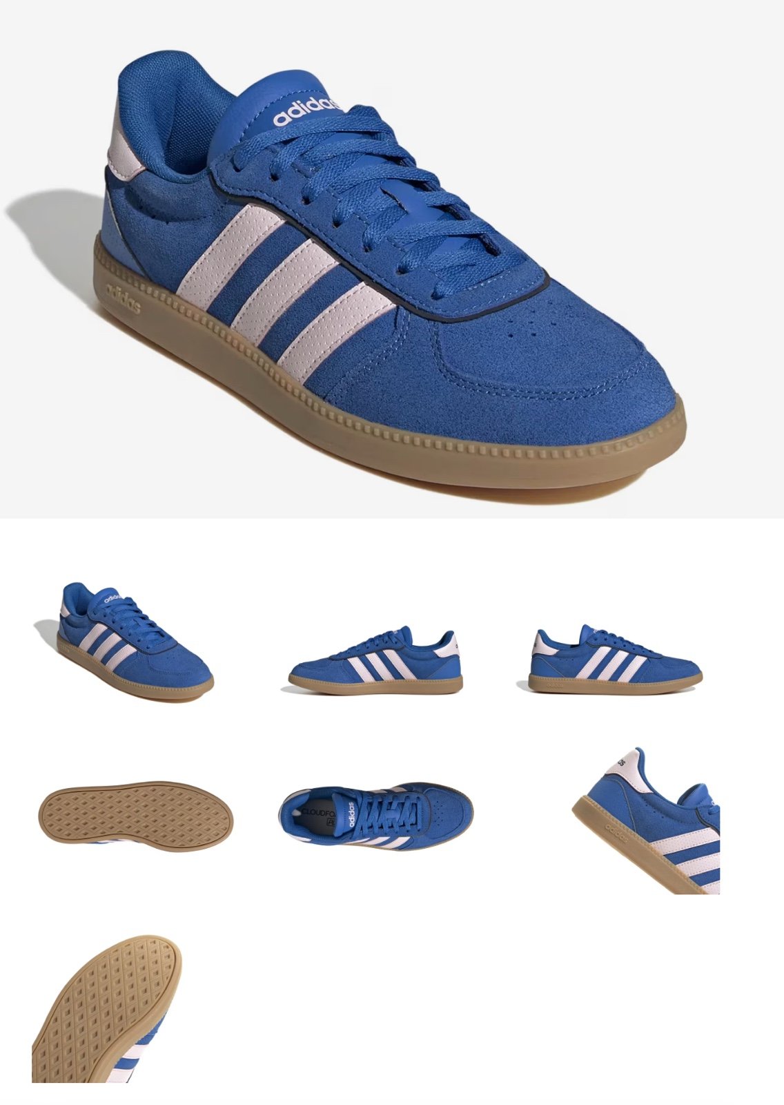 Adidas Breaknet Sleek Blue and light Pink women’s sneakers sz 9