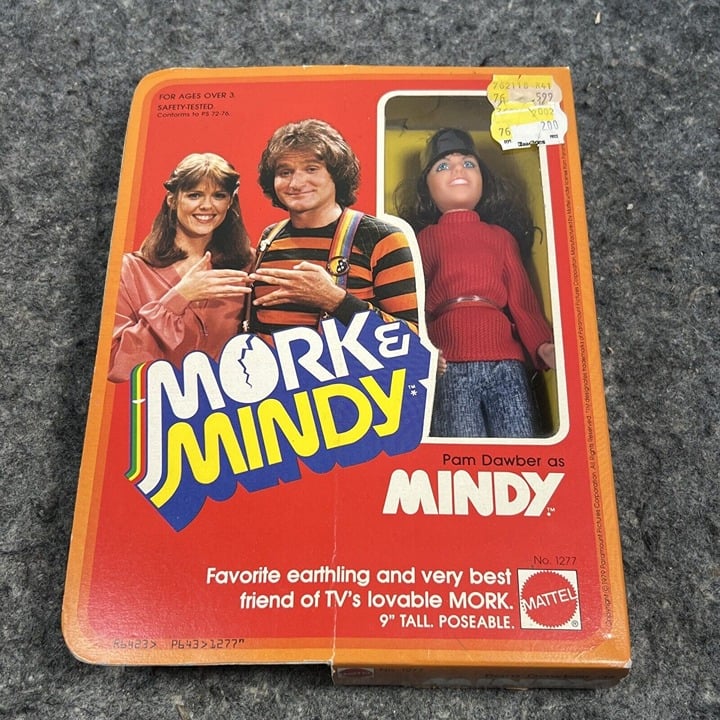 NIB Vintage 1979 Mattel Mork & Mindy 9 MINDY DOLL Poseable Pam Dawber 1277