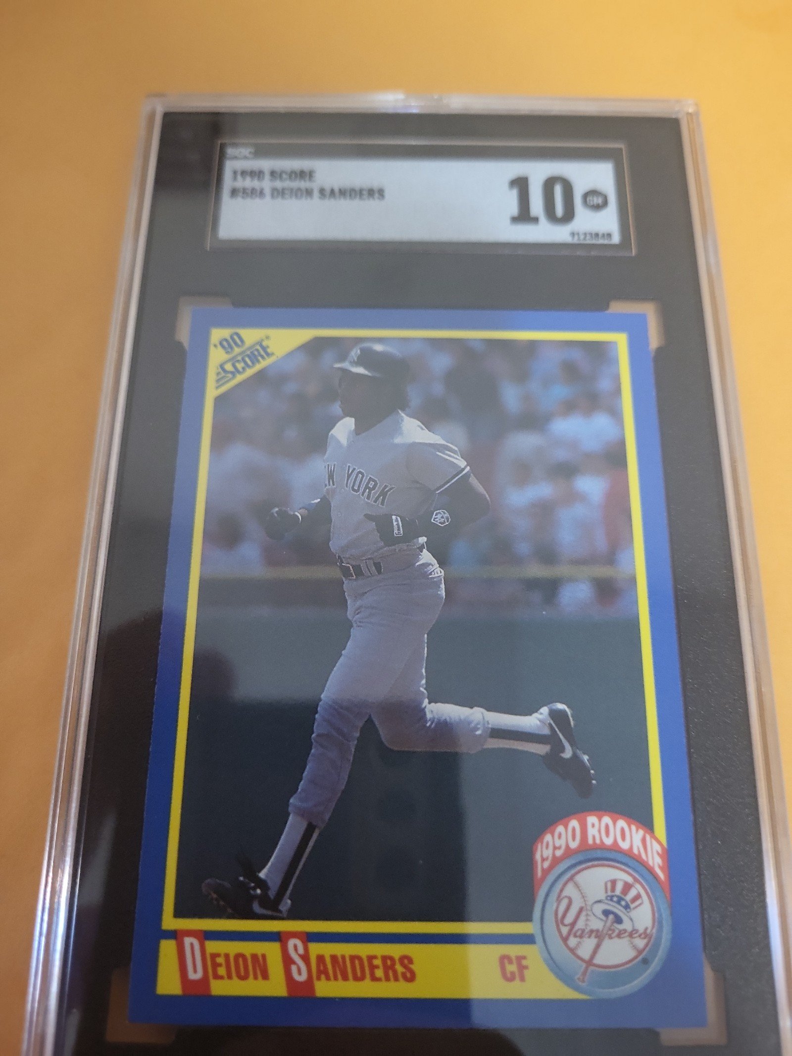 1990 Deion Sanders Score SGC 10 # 586 POP 3