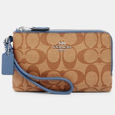 Coach Double Corner Zip Wristlet