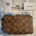 Coach Double Corner Zip Wristlet