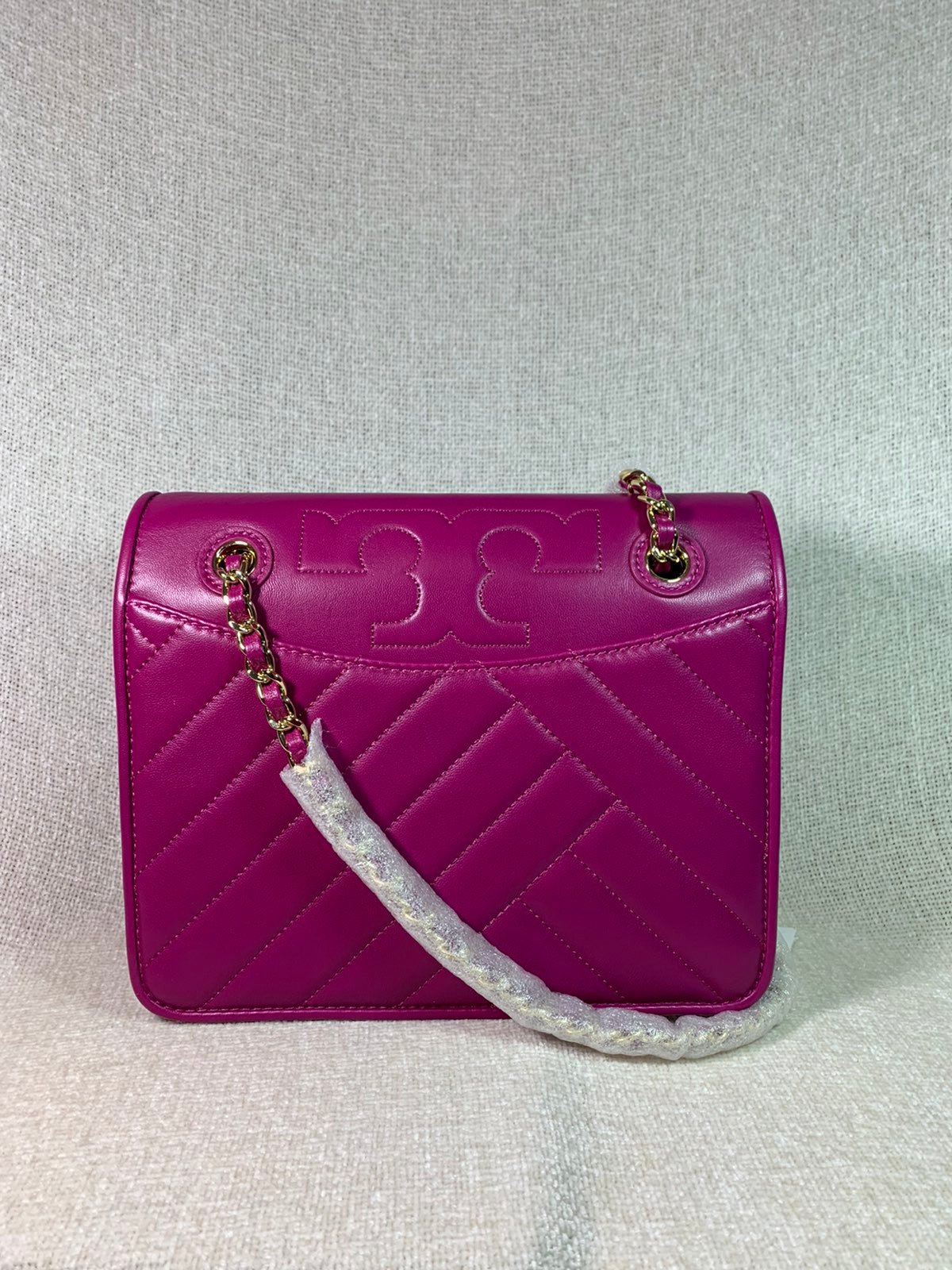 Tory Burch Party Fuchsia Alexa Convertible Bag