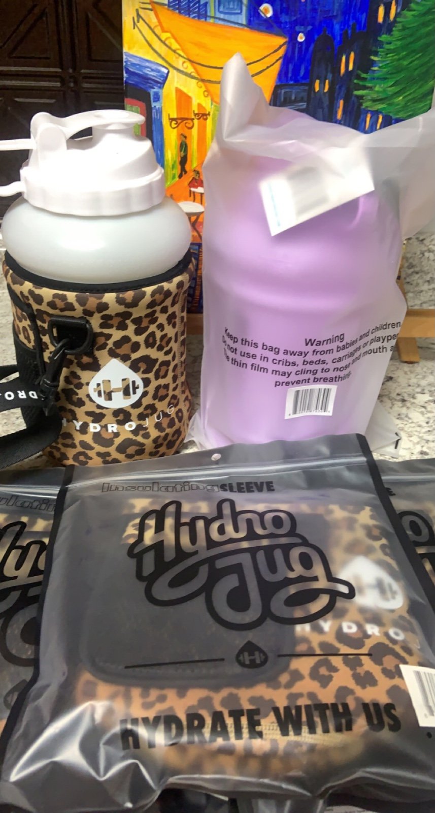 Lavender HydroJug with Sleeve