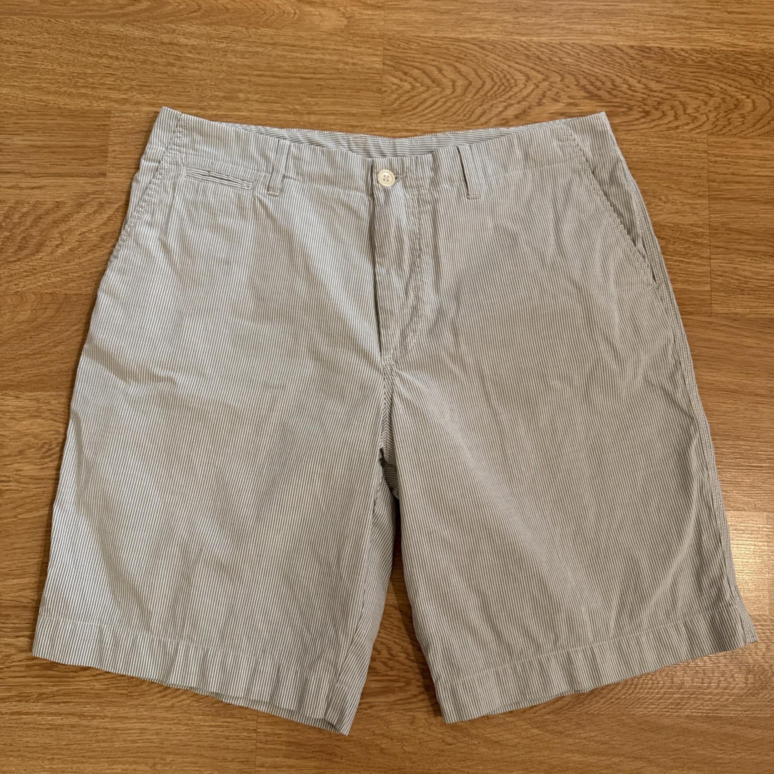 Lacoste Shorts Men's Size 34 (Act 35) Blue/White Stripe Chino Preppy