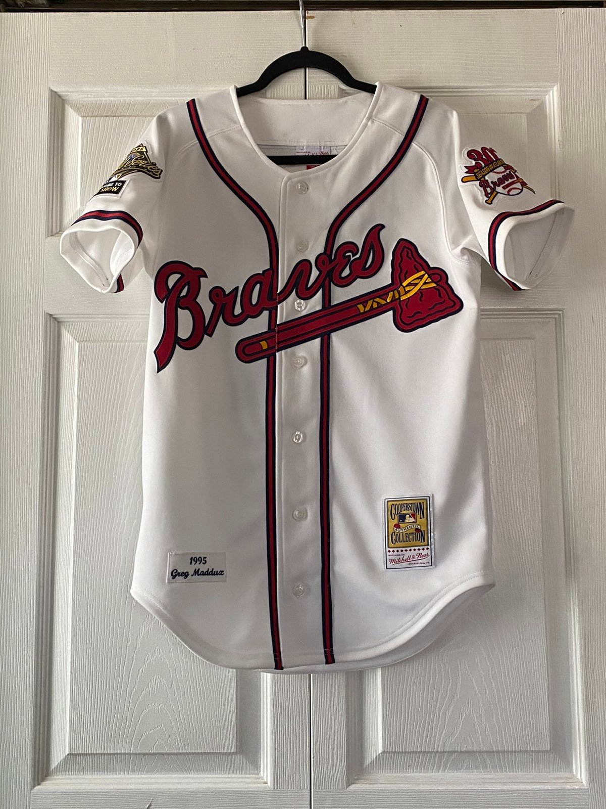 Authentic Greg Maddux (1995) Atlanta Braves Mitchell & Ness Jersey