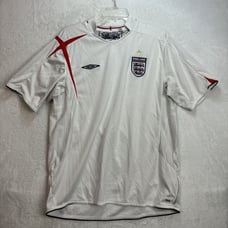 England Home Football Shirt 2005/07 Adults XL Umbro C877