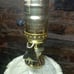 Vintage Handcrafted Ceramic Mosaic Cracked Tile Lemon Table Lamps Pair - Working