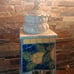 Vintage Handcrafted Ceramic Mosaic Cracked Tile Lemon Table Lamps Pair - Working