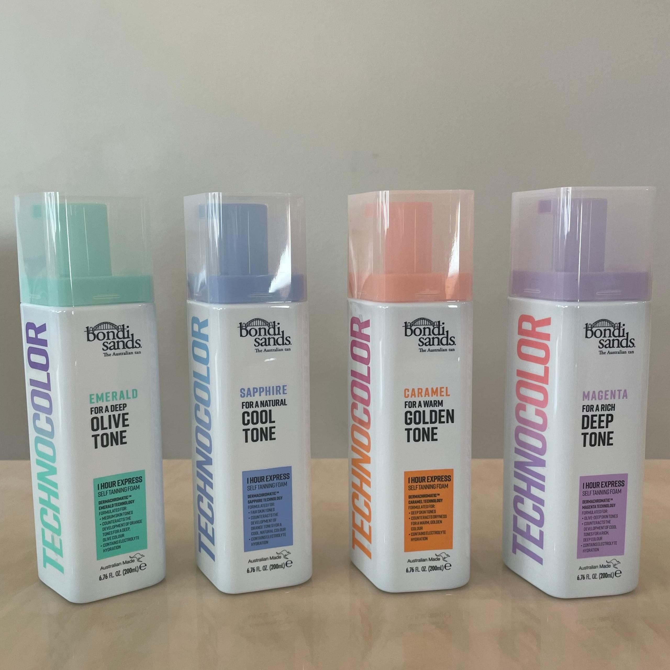 Bondi Sands Technocolor 1 Hour Express Self Tanning Foam 4 bundle set