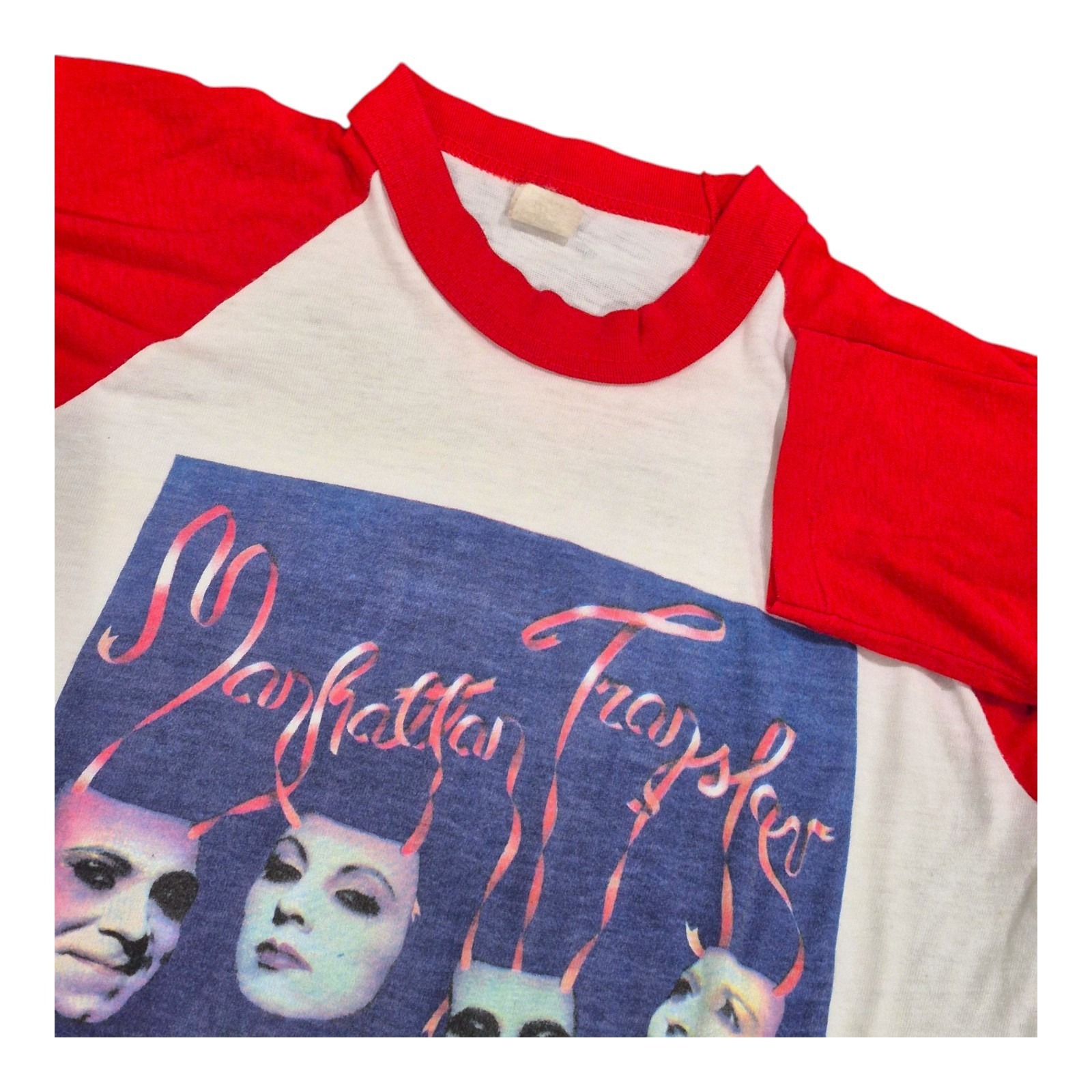 VTG Manhatten Transfer World Tour 1981 3/4 Sleeve T-Shirt Single Stitch Adult L