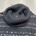 Free People Sweater Vest XS Gray Nordic Birdseye Oversized Cowl Neck Alpaca Wool
