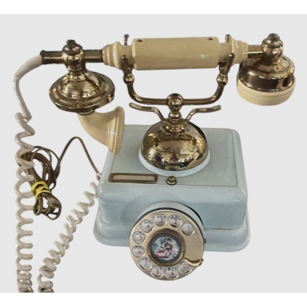 Vintage Victorian Versailles Rotary Telephone United States Bell Co WORKS!