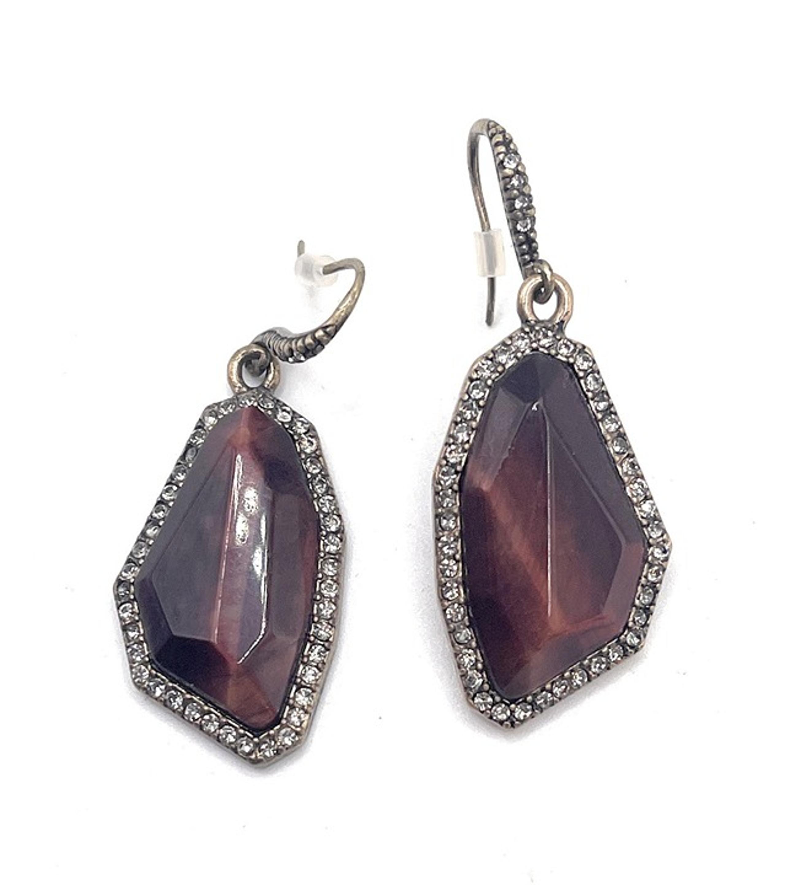 Rebel Red Tiger Eye Drop Chloe + Isabel Earrings - E366