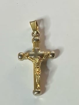 Italian 14k 4.2G Gold Cross Pendant Toy collector & more only please