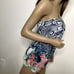 NEW Sky Brand 90s Revival Necklace Halter Top Large Y2K Silk 2000s Kawaii USA