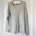 Rachel Zoe gray Knit Hooded Crochet Knit Pullover Sweater size L