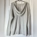 Rachel Zoe gray Knit Hooded Crochet Knit Pullover Sweater size L