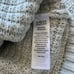 Rachel Zoe gray Knit Hooded Crochet Knit Pullover Sweater size L