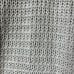 Rachel Zoe gray Knit Hooded Crochet Knit Pullover Sweater size L