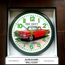 Glow in the Dark Wall Clock 1957 Chevy El Camino Lowrider Wall Clock NEW!