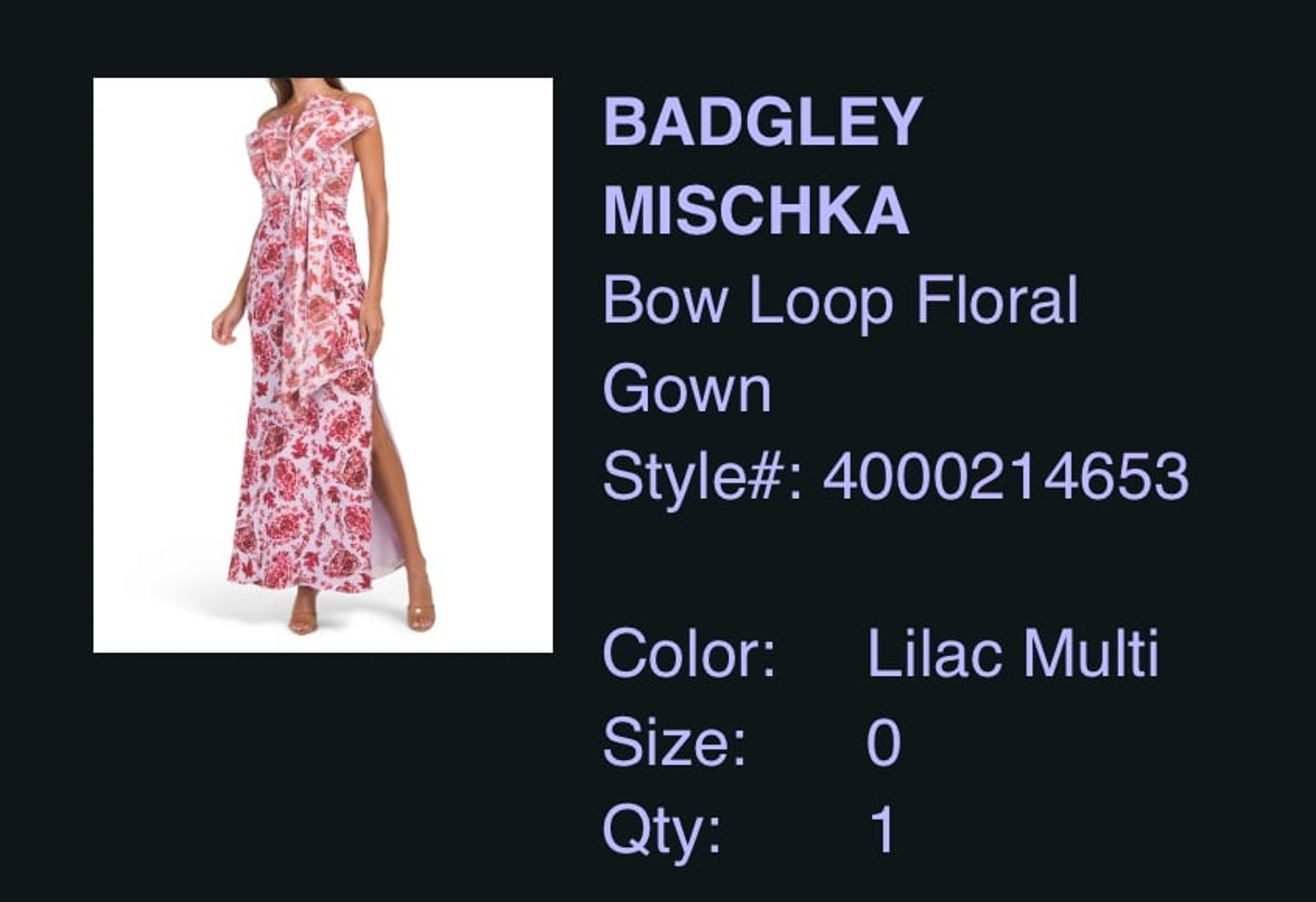 badgley mischka dress