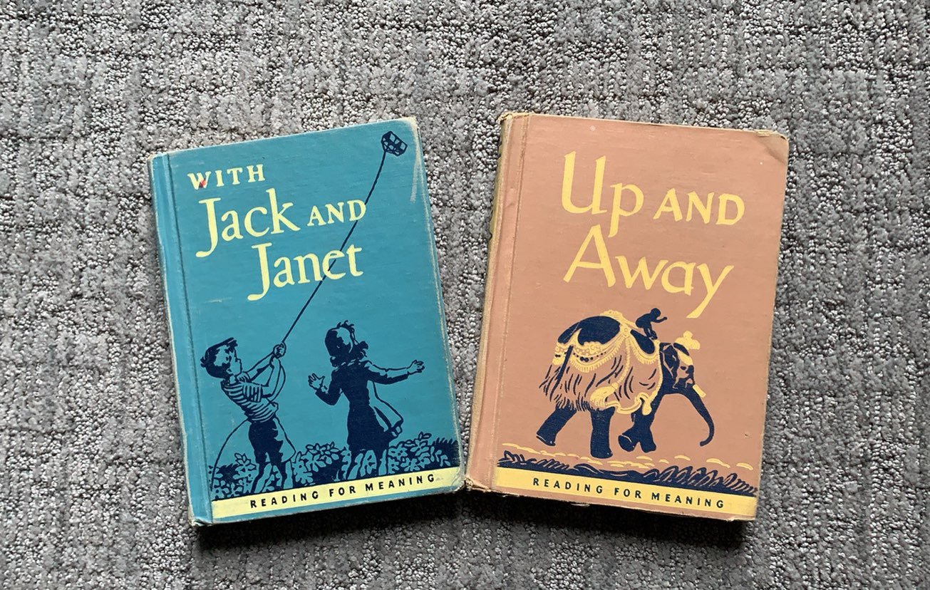 Vintage reading books from 1949