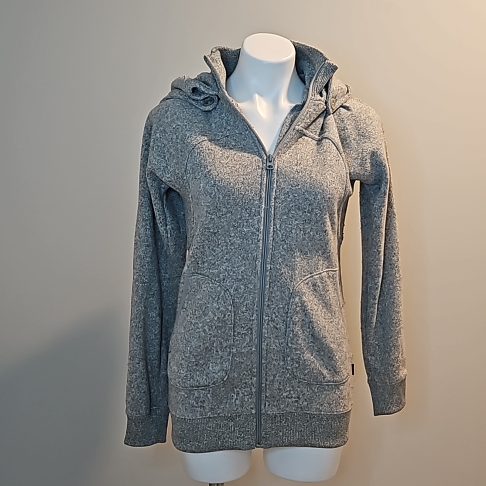 Burton Dryride WB Minx Fleece Full Zip Grey Sweater Jacket