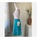 NWT Bagatelle Sz 10 Vintage Turquoise Blue Leather Suede Skirt