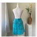 NWT Bagatelle Sz 10 Vintage Turquoise Blue Leather Suede Skirt