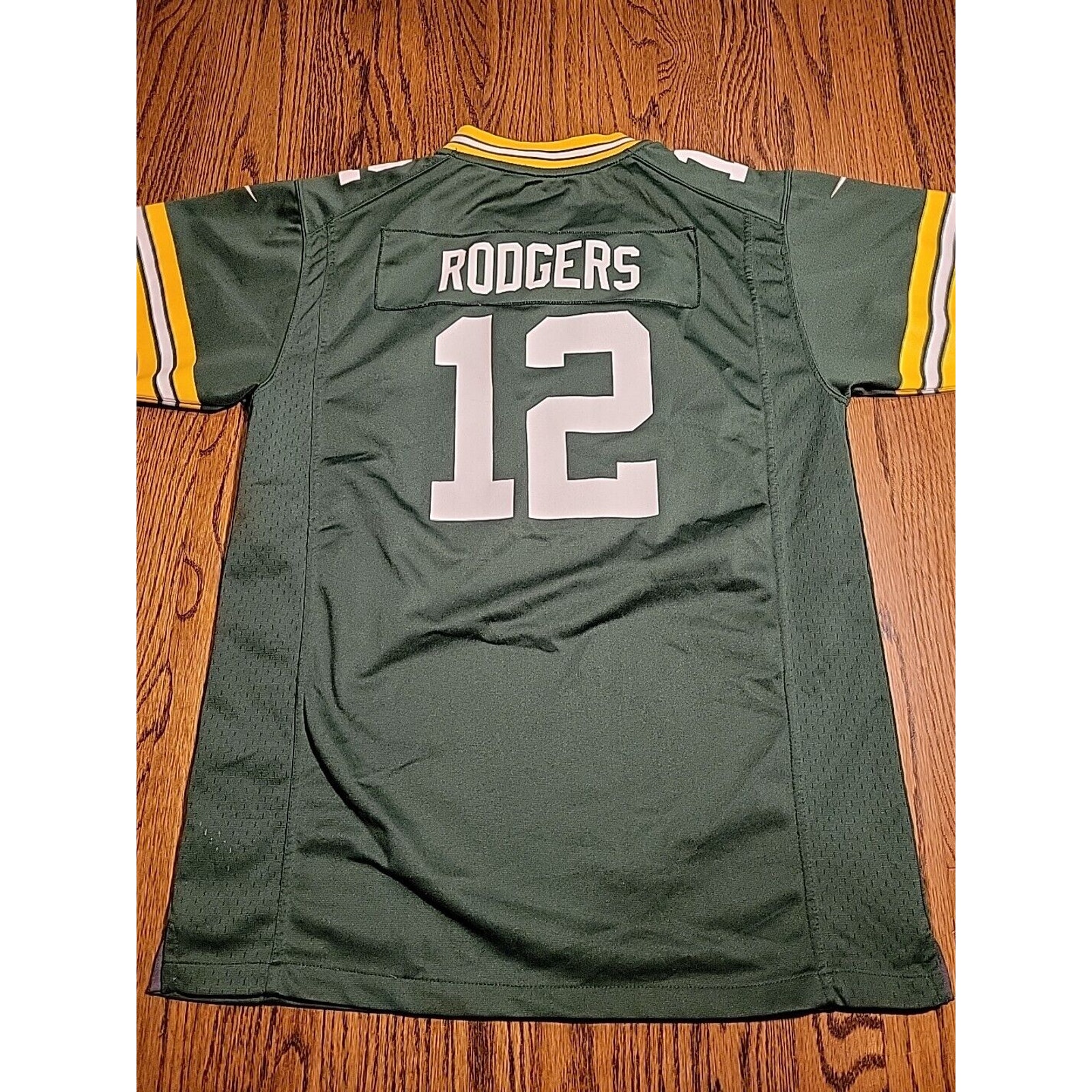 Nike Aaron Rodgers Bay Packers NFL Football Jersey #12 Youth XL 18-20 Boys