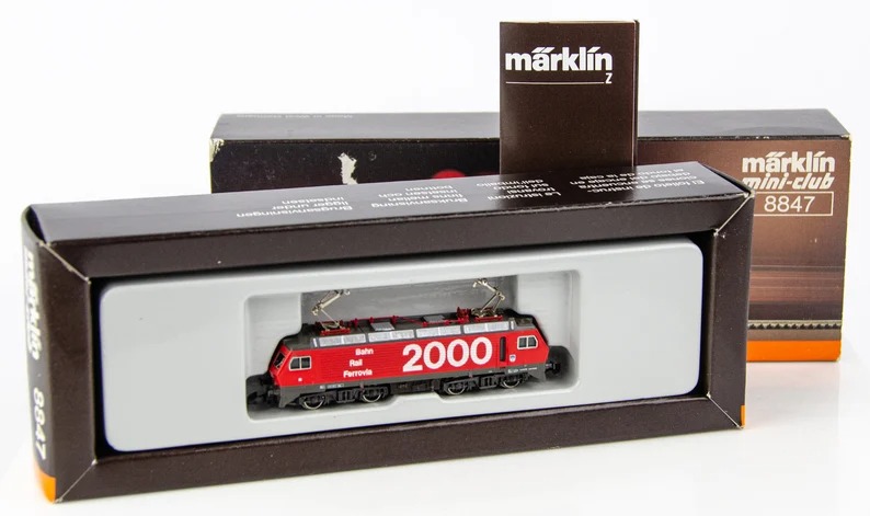 Vintage Marklin Mini-Club 8847 Z Scale 2000 Bahn Rail Ferrovia Electric Loco.