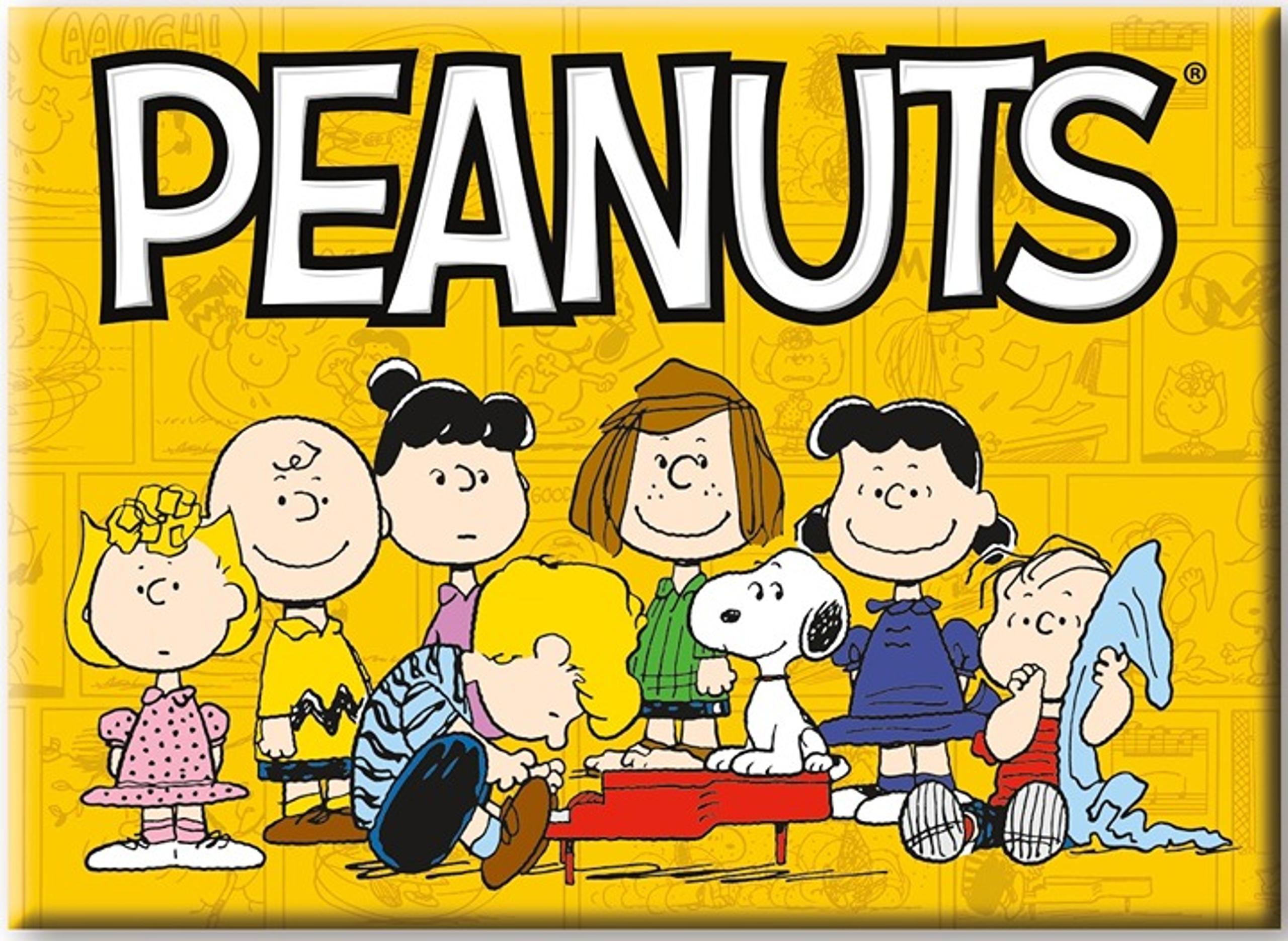 Peanuts Main Cast Around Schroeder Playing Piano Refrigerator Magnet NEW UNUSED - NMR Distribution