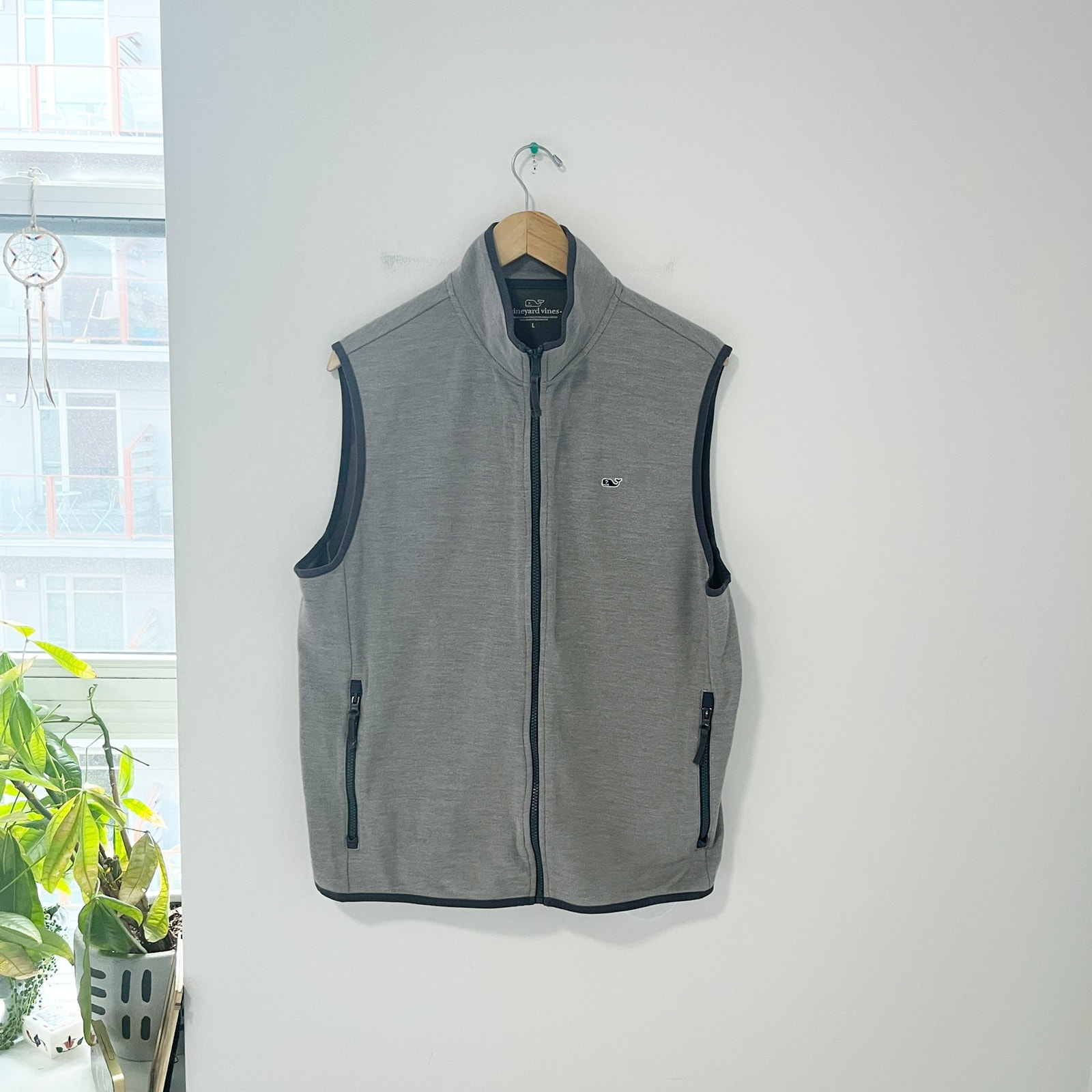 Vineyard Vines Men's Gray Knit Vest Size Large