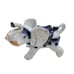 Vintage Chinese Porcelain Blue &White Gold Elephant