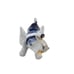 Vintage Chinese Porcelain Blue &White Gold Elephant