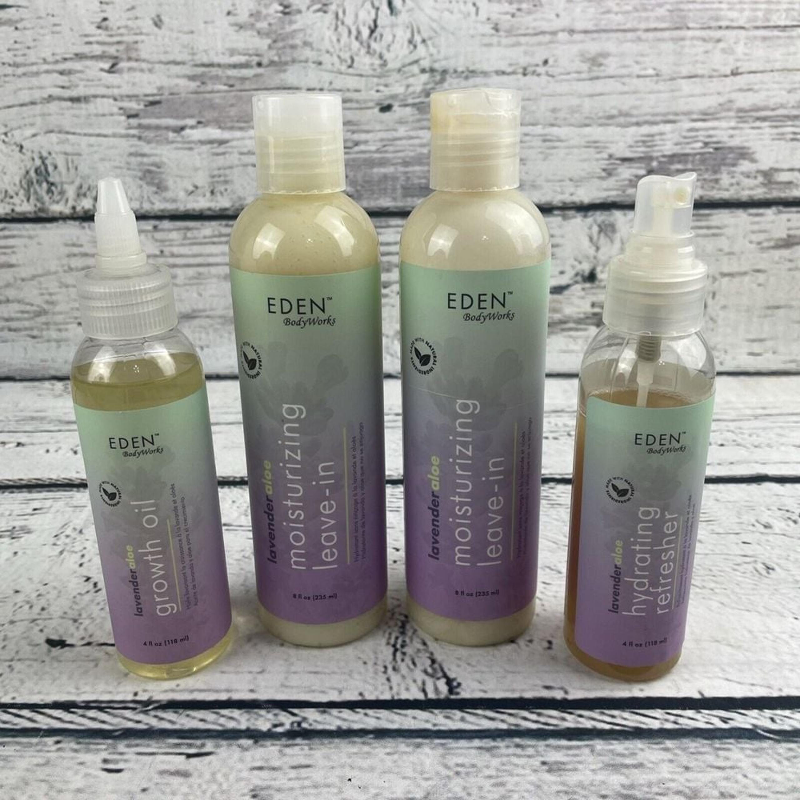 Eden Body Works Lavender Aloe Moisturizing Leave In, Growth Oil, Hydrating, READ