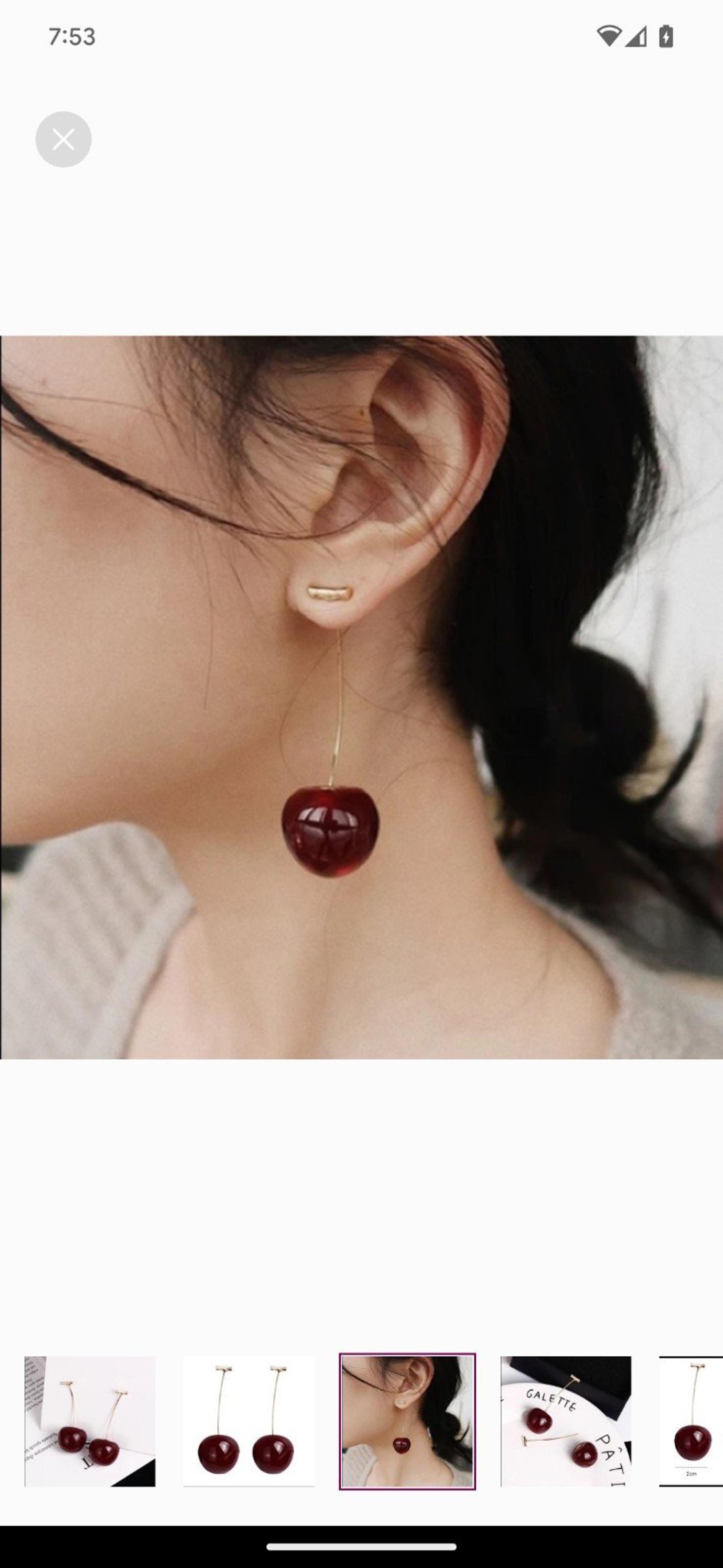 Sterling Stem Cherry Picking Season Drop Earrings.
Shipping With Handles