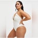 NWT Good American Leilani One-Piece Halter Swimsuit Size XL (4)