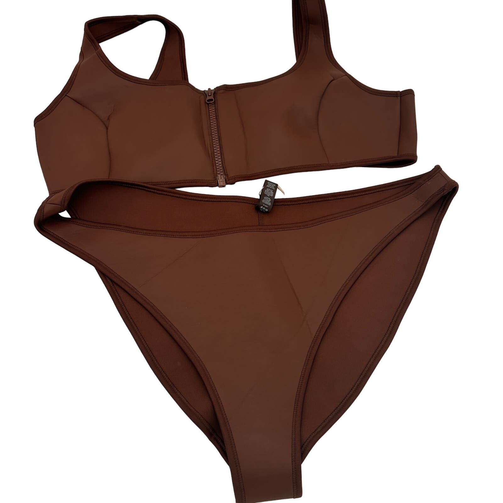 Skims Rubberized Scuba Swim Tanga Bikini Scoop Neck Top New with tags Size 4X