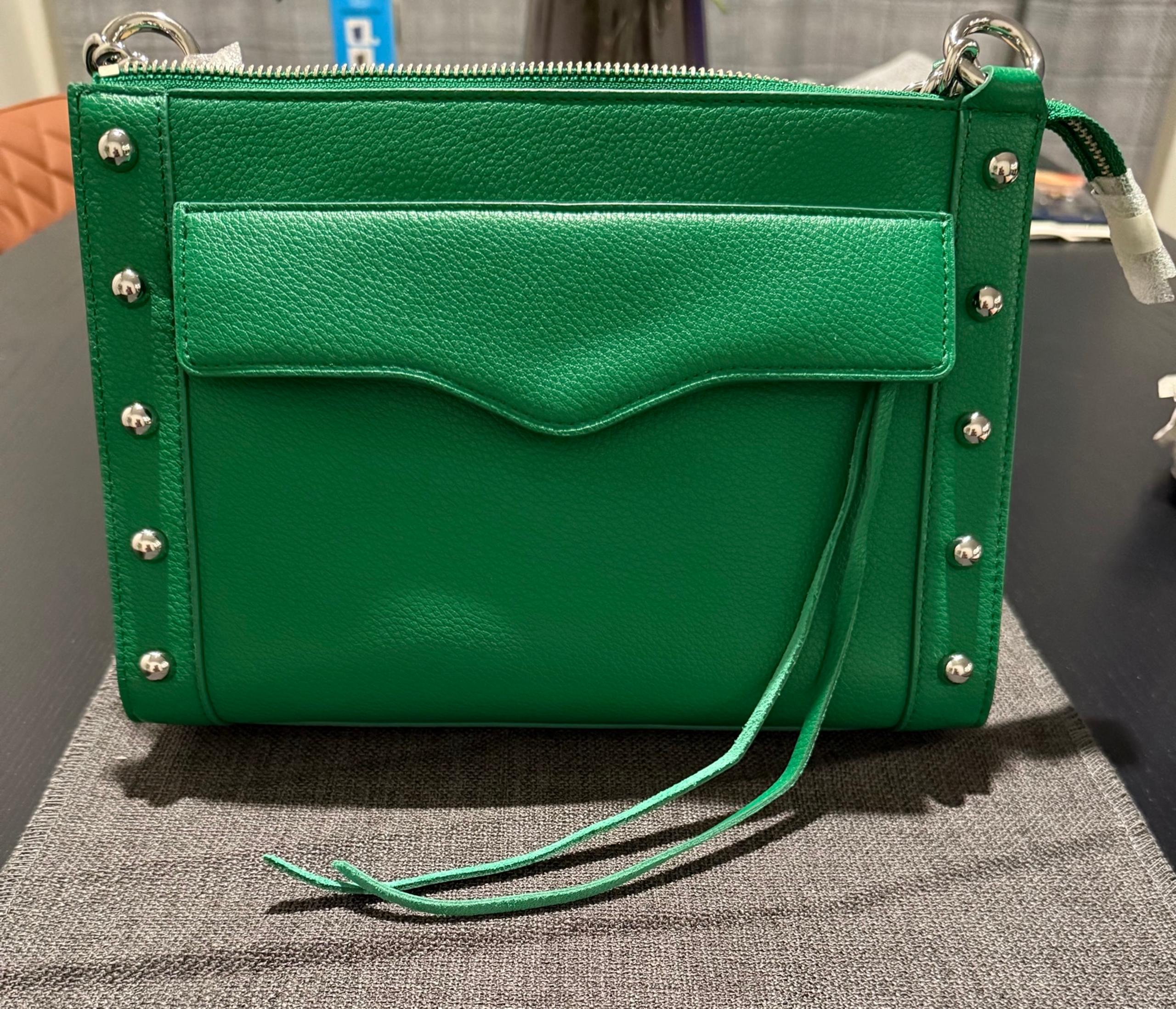 Green Pebbled Leather Crossbody - Rebecca Minkoff